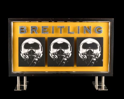 null BREITLING Vers 2010. Display de vitrine de la marque Breitling. Dimensions:...