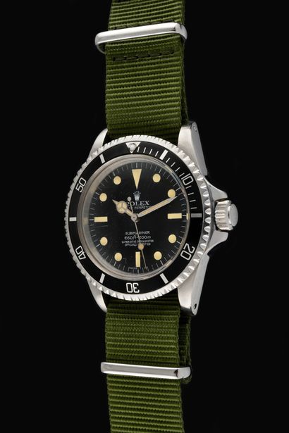 null ROLEX Submariner. Ref: 5512. Circa 1960. Iconic Rolex diving wristwatch, model...