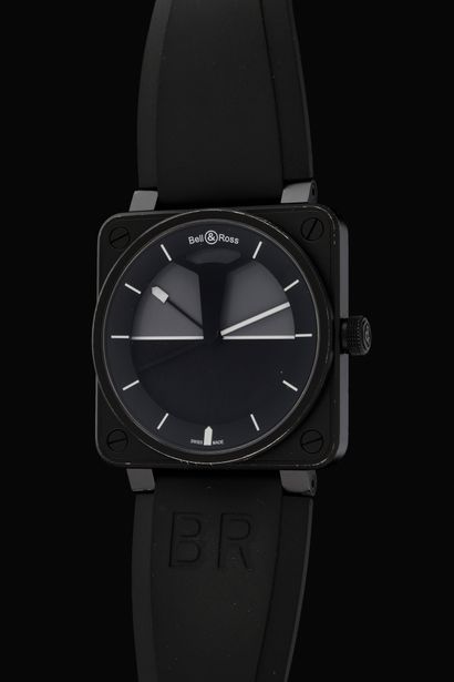 null BELL & ROSS Horizon. Ref: BR01-92-SHO-298/999. Circa 2020. Stainless steel wristwatch,...