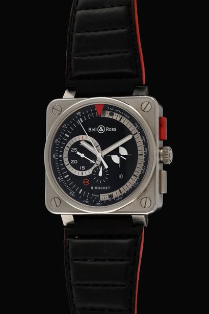 null BELL & ROSS B-rocket. Ref : BR01-94. Circa 2015. Bracelet watch with square...