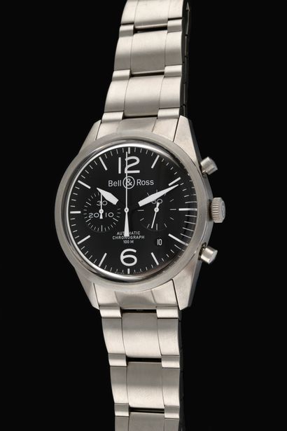 null BELL & ROSS Chronographe Automatic. Réf : BR126-94. Vers 2010. Montre bracelet...