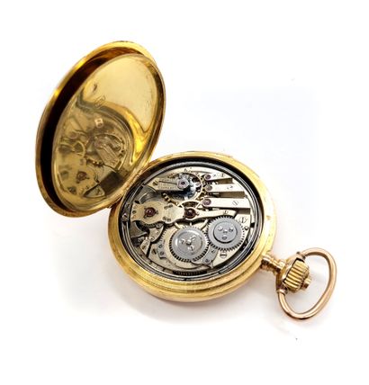 null 
POCKET WATCH 

white background, Roman numerals, seconds at 6 o'clock, double...