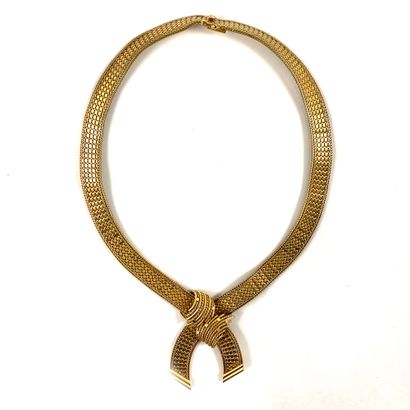 NECKLACE composed of a flat mesh with geometric...