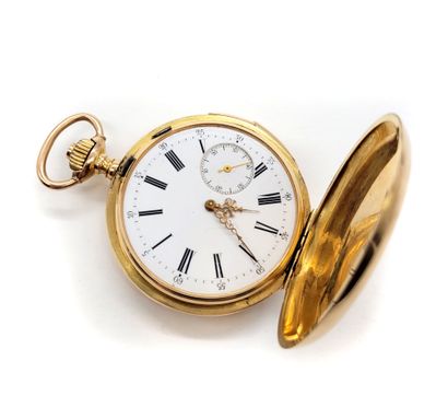 null 
POCKET WATCH 

white background, Roman numerals, seconds at 6 o'clock, double...