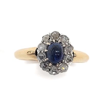 
XIXth CENTURY

RING 

decorated with a sapphire...