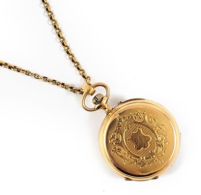 null 
POCKET WATCH 

white background, Roman numeral. Mechanical movement with manual...