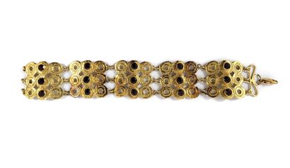 null ANGELO BRAGALINI BRACELET composed of a mesh that is articulated in five links...