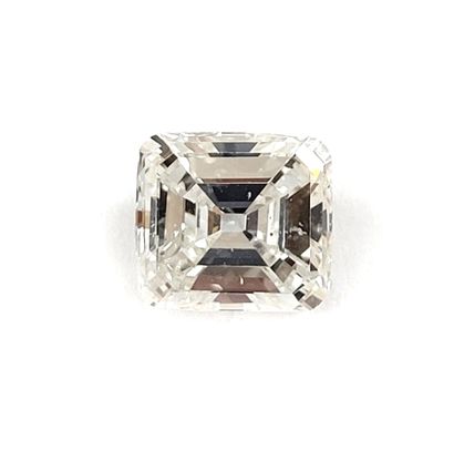 null Emerald cut diamond on paper of 3.26 carats. It is accompanied by its 18K white...