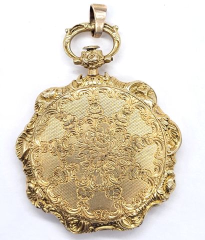 
POCKET WATCH

decorated with a round dial,...