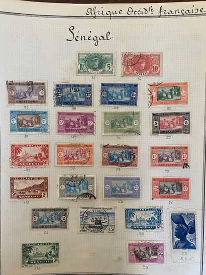 null Set of stamps from all over the world, classical, semi-modern and modern periods...