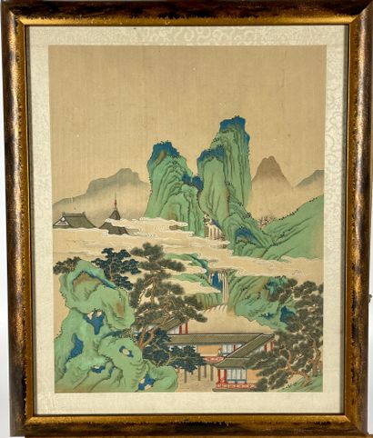 null JAPAN Pair of prints by TOYOKUNI (1786-1864) 34 x 24 cm. One silk-screen print...