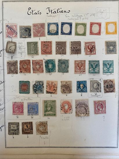 null Set of stamps from all over the world, classical, semi-modern and modern periods...