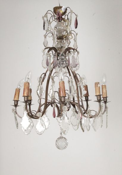 LIGHTS OF LOUIS XV STYLE, with eight arms...