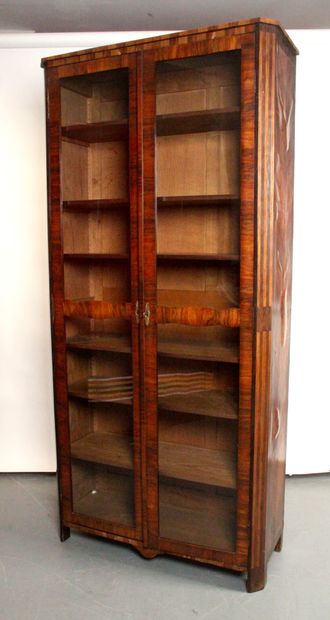 LARGE REGENCE STYLE LIBRARY, in rosewood,...