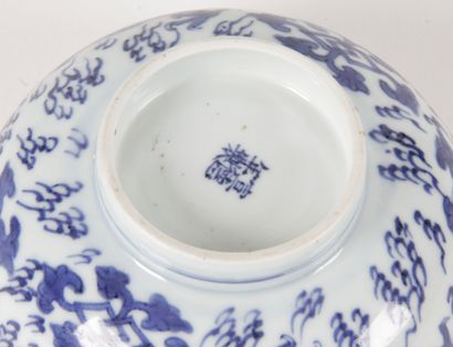  CHINE POUR LE VIETNAM, XVIIIe-XIXe siècle Bol en porcelaine bleu-blanc dite de «...