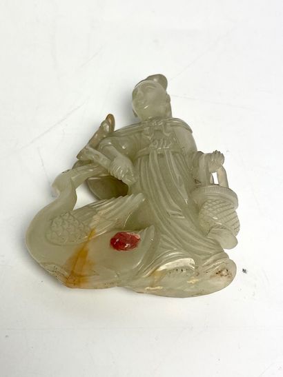 null CHINA Jade statuette H : 10 cm