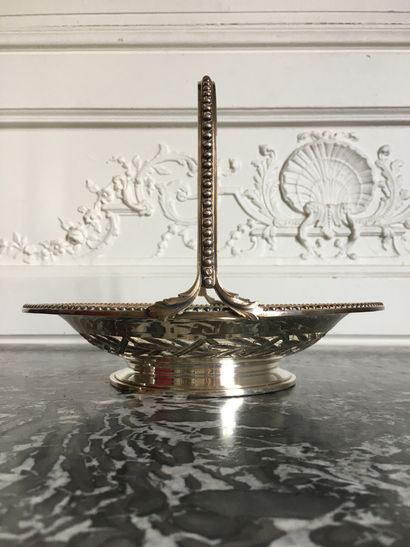 null Silver BELL chased and openworked with a laurel frieze, the contour and the...