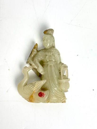 null CHINA Jade statuette H : 10 cm