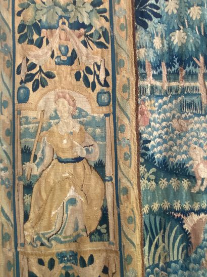 null 
FLANDERS 

Important tapestry Oudenaarde 

About 1580 in wool and silk 



The...