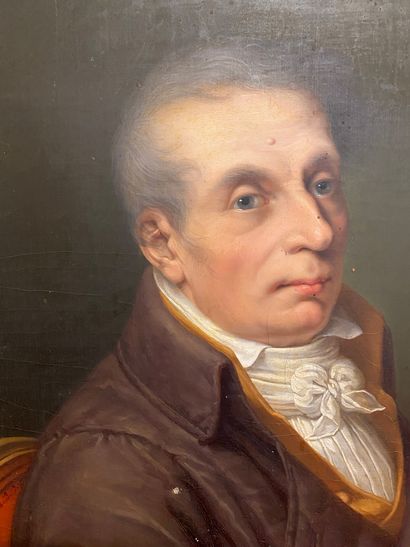 null Guillaume Desire DESCAMPS (1779-1858) Portrait d’Ignace-Joseph Vanlerberghe...