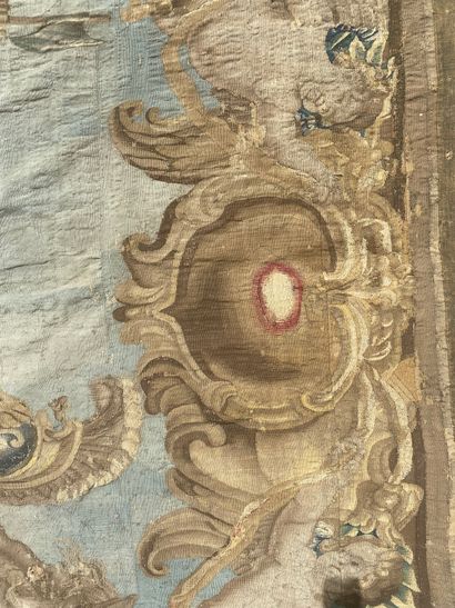 null FLANDERS Important and fine Brussels tapestry In silk and wool Beautiful framing...