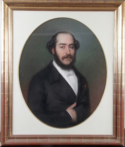 ECOLE FRANÇAISE du XIXe siècle. Portrait...