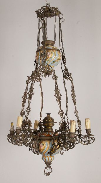 SUSPENSION LIGHT with six arms of light in...