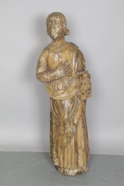 Saint Jean de Calvaire en bois sculpté en...