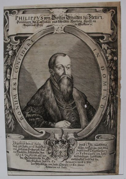 null GEORG WALCH, 1632-1654. Engraver active in Nuremberg, - Portrait of Barnim IX,...