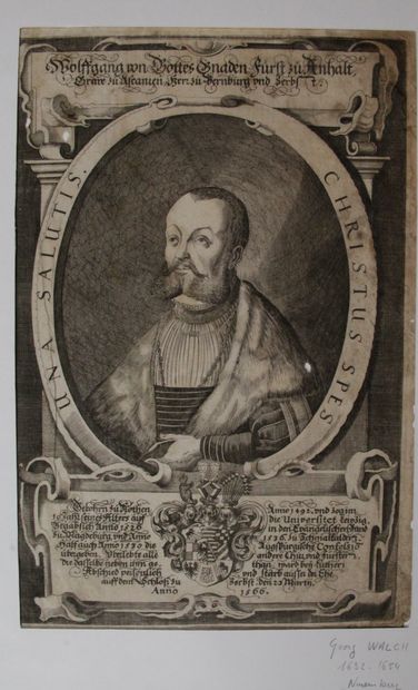 null GEORG WALCH, 1632-1654. Engraver active in Nuremberg, - Portrait of Barnim IX,...