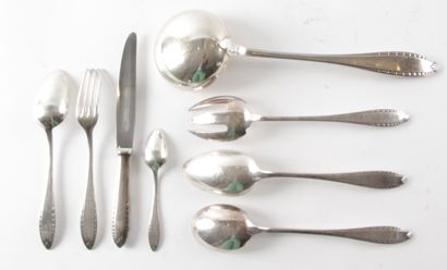 null CHRISTOFLE, part of a household set including: - Twelve table cutlery - One...