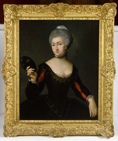 null ECOLE FRANCAISE VERS 1730, ENTOURAGE DE JACQUES-FRANÇOIS COURTIN Portrait de...