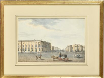 null ENSEMBLE DE TREIZE GRAVURES ET REPRODUCTIONS (DOUZE EN COULEUR) dont une vue...