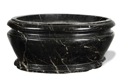 null MARBLE BASIN Small Antique molded oval shape, (many accidents and missing)....