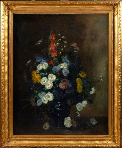 Marie Blanche ROGER (1873-?) Grand bouquet...