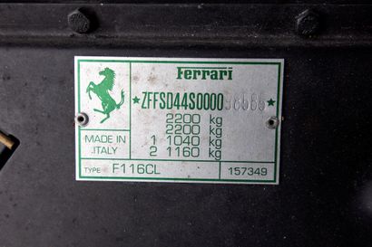 1994 FERRARI 456 GT "1994 Ferrari 456


Serial number: SFFSD44S000098585


21 000...
