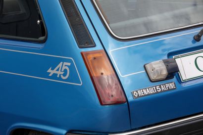 1979 RENAULT 5 ALPINE 1979 Renault 5 Alpine

N° de série : 7667189

Phase 1 

Configuration...