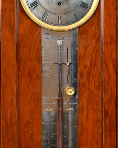 null PARQUET REGULATOR BY JEAN-AIME JACOB, CIRCA 1825-1830 In solid mahogany with...