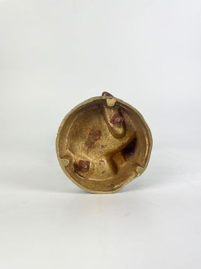 null Eugène MARIOTON (1854-1933) The throw Bronze with medal patina H : 38 cm