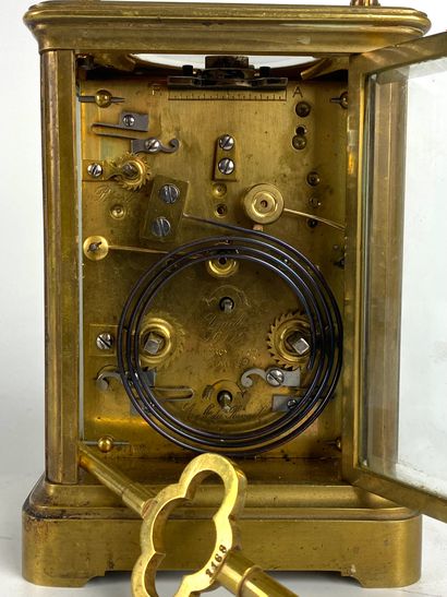 null L. LEROY & Cie à Paris - Horlogers de la Marine - PENDULETTE CAGE de VOYAGE...