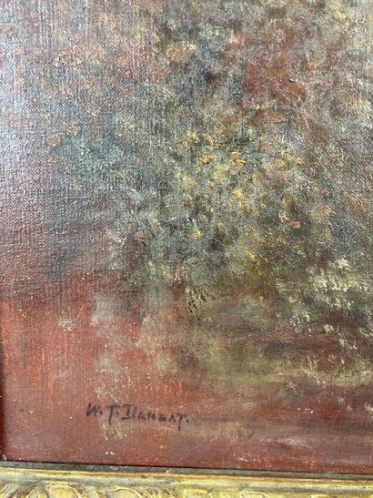 null William Turner DANNAT (1853-1929) Elégantes en sous-bois Sur sa toile d’origine...