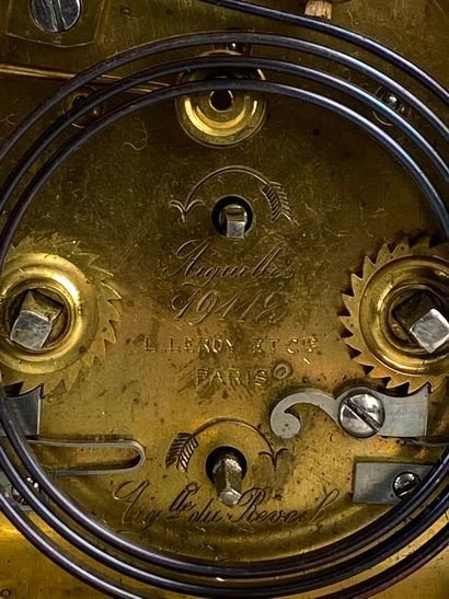 null L. LEROY & Cie à Paris - Horlogers de la Marine - TRAVELLING OFFICER'S CLOCK...