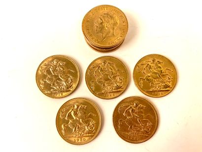 10 GOLDEN PIECES, British sovereign, 1915,...