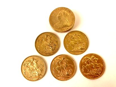 10 GOLDEN PIECES, British sovereign, 1872,...