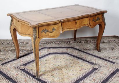 IMPORTANT Louis XV style FLAT DESK, with...