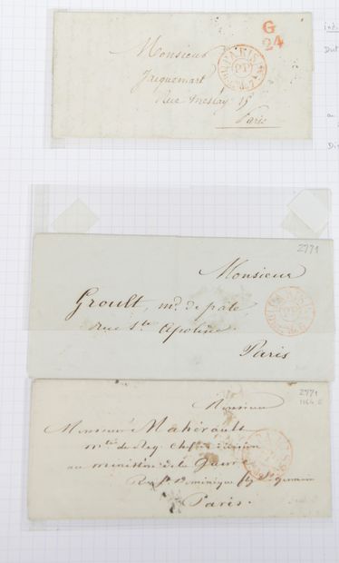  O/*/** 10 boxes : Important collection of France including postmarks, letters and...