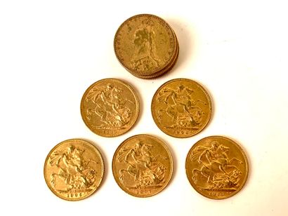 10 GOLDEN PIECES, British sovereign, 1889,...