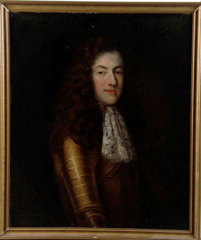 null 18th CENTURY ENGLISH COACH. Surrounding John Riley (1646-1691). Portrait of...