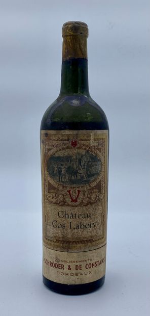 null 1 bouteille CHÂTEAU CLOS LABORY 1947 5e GC Saint-Estephe (N. b, E. tm)