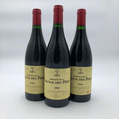 null 3 bouteilles Grange des Pères 2006 rouge (rouge) (niveaux bons, étiquettes léger...